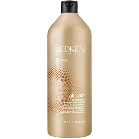 Redken All Soft Conditioner, For Dry Brittle Hair, 33.8 ounces Bottle