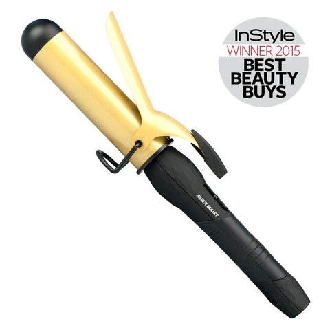 Silver Bullet Fastlane Ceramic Curling Iron, Gold, 38mm