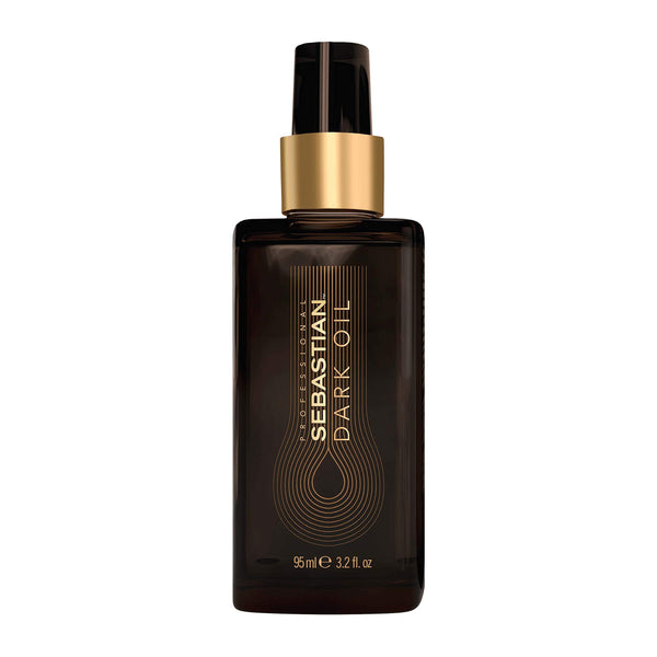 Sebastian Professional Dark Oil Hair Styling Oil Smooth Lightweight & Shine Styling oil, Sandalwood, Cedarwood and Argan Oil., 95 milliliters