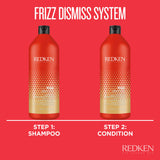 Redken Frizz dismiss conditioner for protection and smoothing, 33.8 Ounce