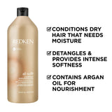 Redken All Soft Conditioner, For Dry Brittle Hair, 33.8 ounces Bottle