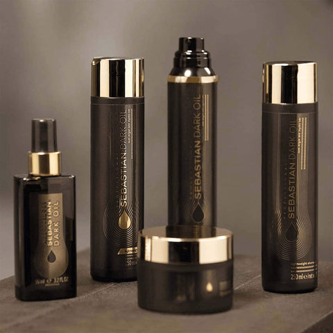 Sebastian Professional Dark Oil Hair Styling Oil Smooth Lightweight & Shine Styling oil, Sandalwood, Cedarwood and Argan Oil., 95 milliliters