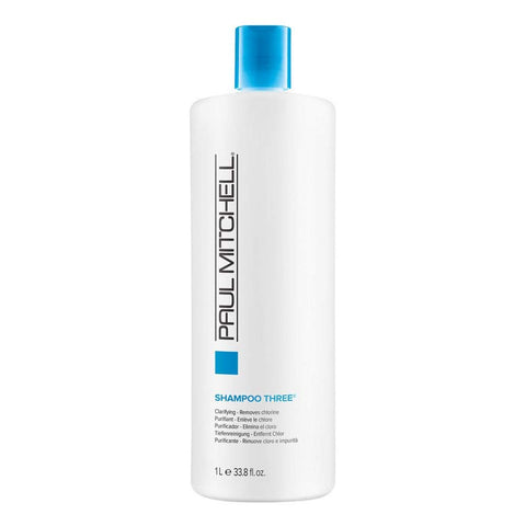Paul Mitchell Shampoo Three, Removes Chlorine and Impurities, 33.8-ounce