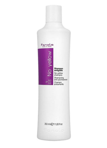 Fanola No Yellow Shampoo Ideal For Grey Superlightened Or Decoloured Hair, 350Ml