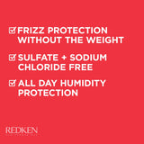 Redken Frizz dismiss conditioner for protection and smoothing, 33.8 Ounce